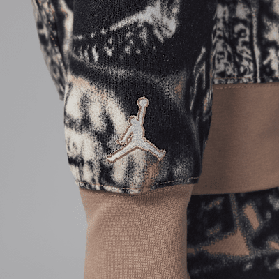 Sudadera con gorro sin cierre estampada de tejido Fleece para niños talla grande Jordan MVP