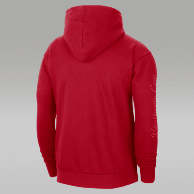 Sudadera con gorro sin cierre de tejido Fleece Jordan NBA para hombre Philadelphia 76ers Courtside Statement Edition