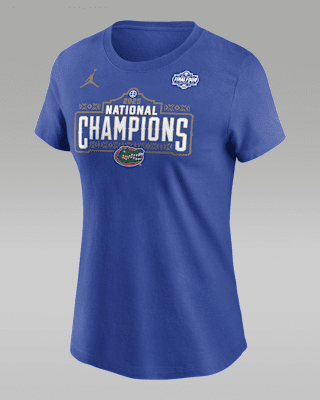 Женская футболка Florida (Men's Team) Jordan College National Champs