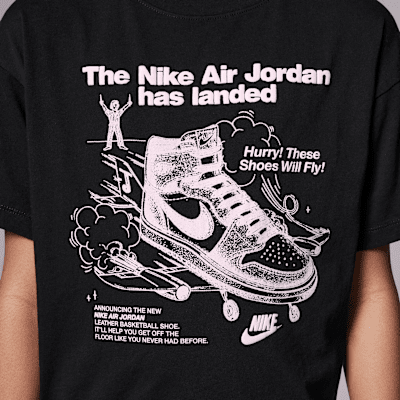 Playera con gráfico para niños talla grande Jordan