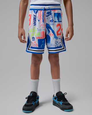 Детские шорты Jordan Dri-FIT Little Kids' MJ Printed Sport Diamond Shorts
