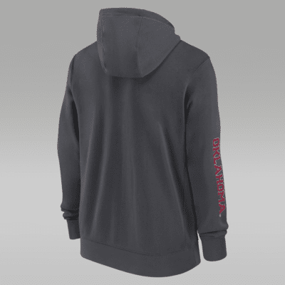 Sudadera con gorro universitaria Jordan de cierre completo para hombre Oklahoma Sooners Sideline Team Issue