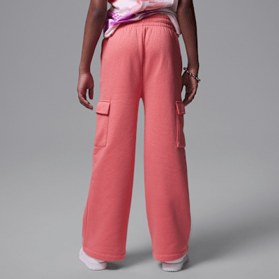 Pants cargo de tejido Fleece para niños talla grande Jordan Y2K