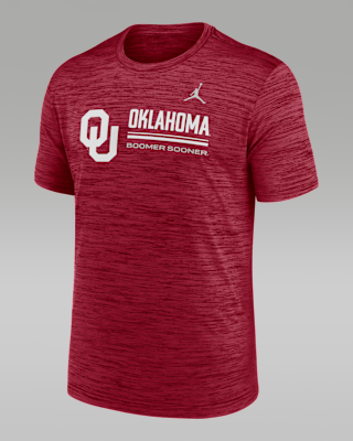 Мужская футболка Oklahoma Sideline Velocity Jordan Brand Dri-FIT College