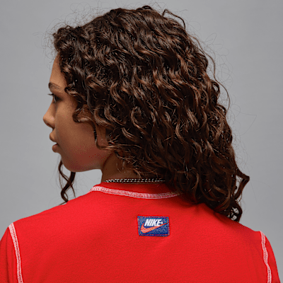Playera de manga corta cropped para mujer Jordan Rare Air