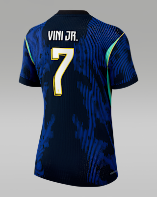 Женские джерси Vinícius Júnior Brazil National Team 2026 Match Away Nike Dri-FIT ADV Soccer Jersey