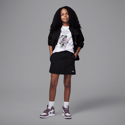 Skort de confección artesanal utilitaria para niñas talla grande Jordan