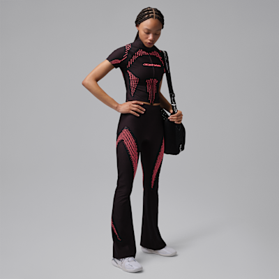 Jordan Sport Flightweight Dri-FIT Yüksek Belli Bol Paçalı Kadın Taytı görsel 4