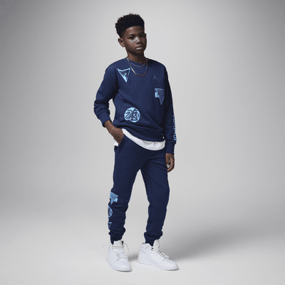 Playera de cuello redondo para niños talla grande Jordan "See Me Shine"