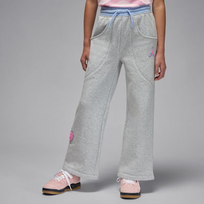 Pants de tejido Fleece para niños talla grande Jordan Blue Jeans and Bling