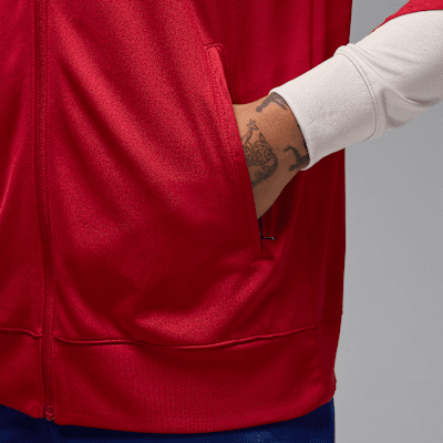 Stickad fotbollstracksuit Paris Saint-Germain Strike (fjärdeställ) Jordan Dri-FIT för män