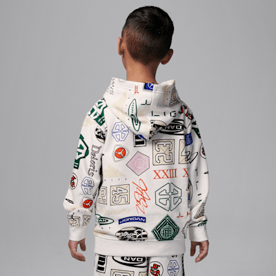 Sudadera con gorro estampada de French Terry para preescolar Jordan Essentials