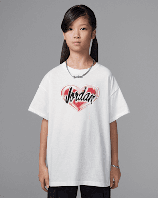 Детская футболка Jordan Big Kids' Y2K Heart Graphic