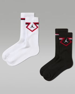Unisex носки Jordan Big Kids' Diamond High Crew Socks (2 Pairs)