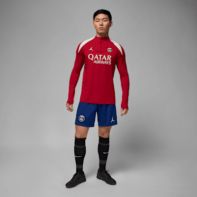 Playera de entrenamiento de fútbol Jordan Dri-FIT de tejido Knit para hombre Paris Saint-Germain Strike Fourth