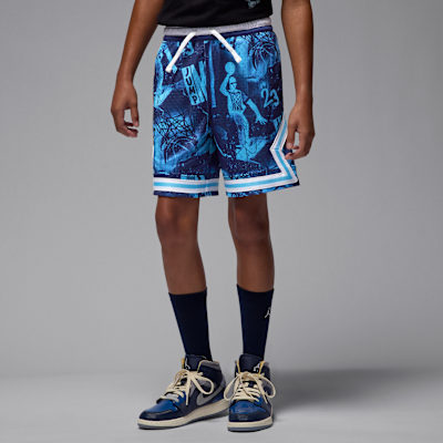 Jordan Dri-FIT Big Kids' MJ Printed Sport Diamond Shorts