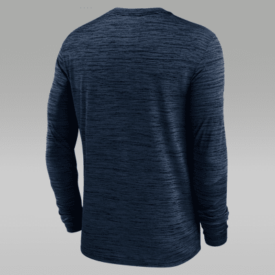 Michigan Sideline Velocity Men's Jordan Brand Dri-FIT College Long-Sleeve T-Shirt
