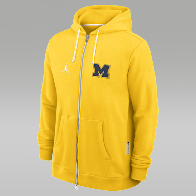 Michigan Sideline Men's Jordan Brand Dri-FIT College Full-Zip Hoodie