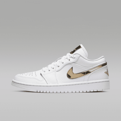 Nike Air Jordan 1 Low sneaker Wit/Wit/Metallic Gold
