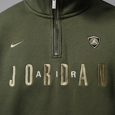 조던 플라이트 남성 그래픽 플리스 1/4 