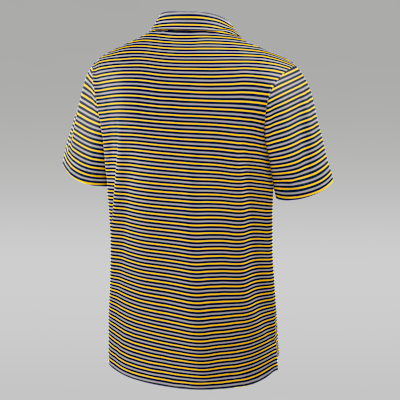 Polo universitario marca Jordan Dri-FIT para hombre Michigan Tour Stripe