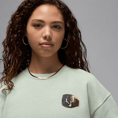 Sudadera de cuello redondo para mujer Jordan Brooklyn Fleece