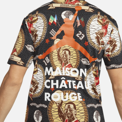 ジョーダン x メゾン シャトー ルージュ メンズ オールオーバー プリント Tシャツ