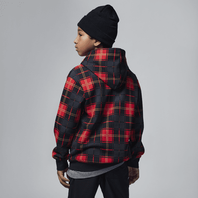 Brooklyn Fleece Plaid Pullover Hoodie Big Kids' Hoodie