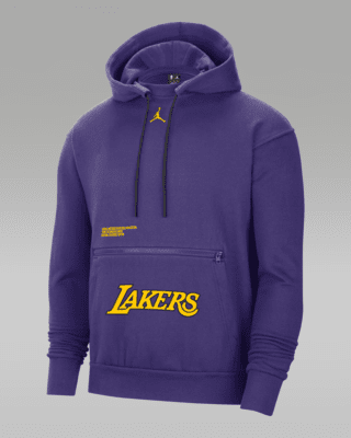 Los Angeles Lakers Jordan Brand Youth Courtside Statement Pullover Hoodie -  Purple