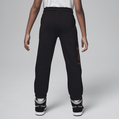 Jordan Take Flight Black and Gold Fleece Pants Little Kids Pants