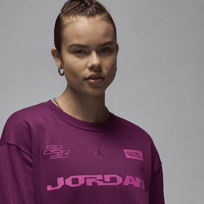 Sweatshirt de gola redonda Jordan Brooklyn Fleece para mulher