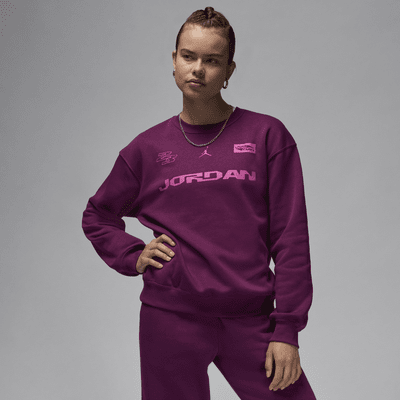 Jordan Brooklyn Fleece sweatshirt met ronde hals voor dames