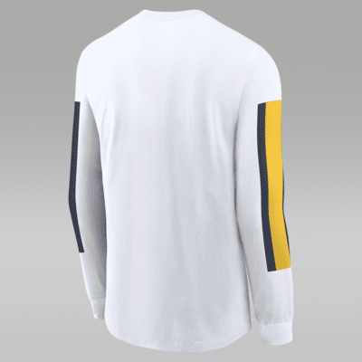 Michigan Wolverines Local Spirit Slogan Men's Jordan College Long-Sleeve T-Shirt