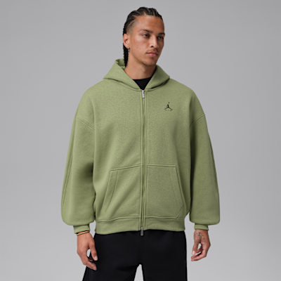 Jordan Brooklyn Tam Boy Fermuarlı Bol Kesimli Fleece Erkek Sweatshirt'ü