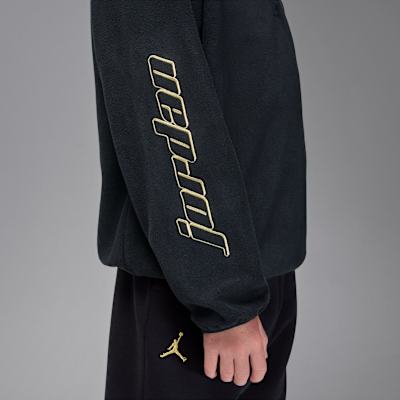 Sudadera de Polar Fleece de cierre de 1/4 Mountainside para niños talla grande Jordan