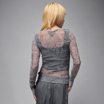 Air Jordan Women's Mesh Long-Sleeve Top