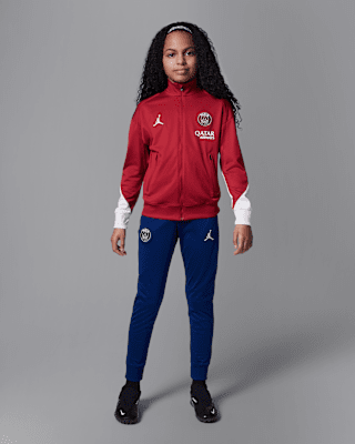 Детский спортивный костюм Paris Saint-Germain Strike Fourth Big Kids' Jordan Dri-FIT Soccer Knit Tracksuit