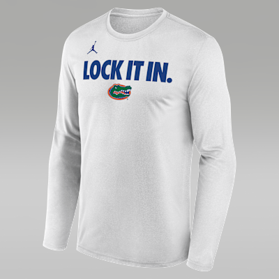 Florida 2026 On-Court Bench Men's Jordan Dri-FIT College Long-Sleeve T-Shirt
