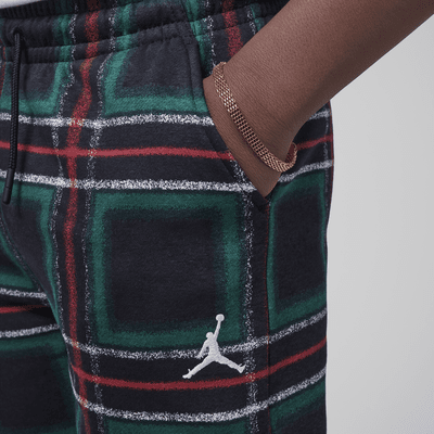 Pants de tejido Fleece para días festivos para niños talla grande Jordan Brooklyn Essentials