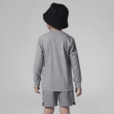 Playera de manga larga bordada para niños de preescolar Jordan Jumpman Air