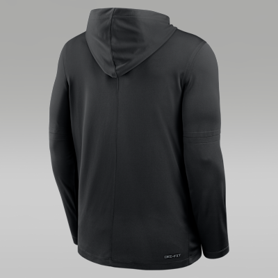 Playera de manga larga universitaria marca Jordan Dri-FIT con gorro para hombre Oklahoma Sideline