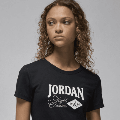 T-shirt slim à motif Jordan pour femme