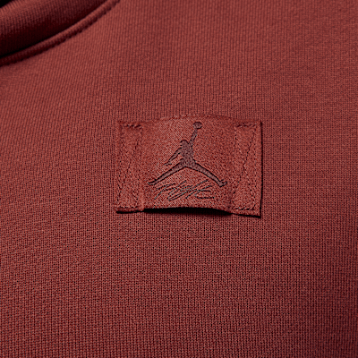 Sudadera sin cierre con gorro forrado de satén para mujer Jordan Flight Fleece