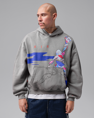 Мужское худи Jordan Brooklyn Oversized Graphic Fleece Pullover Hoodie