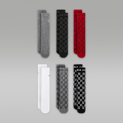 Calcetas para niños talla grande (6 pares) Jordan Monogram Essentials
