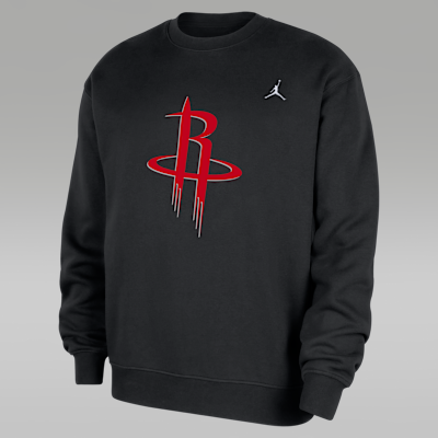 Houston Rockets Statement Essentials Men's Jordan NBA Fleece Crew-Neck Sweatshirt