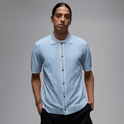 Jordan Sport ​Men’s Knit Button-Down Golf Top