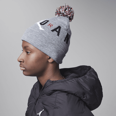 Conjunto de dos piezas para niños talla grande Jordan Pom Beanie Set