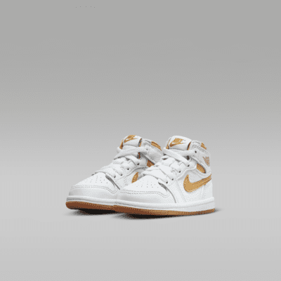 ジョーダン 1 レトロ HIGH OG "White and Gold" ベビーシューズ