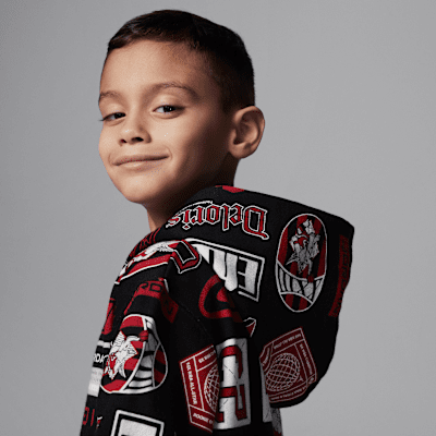 Sudadera con gorro estampada de French Terry para preescolar Jordan Essentials